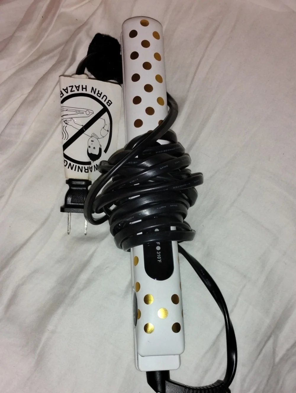 Chi Straightener Iron with Gold Polka Dots